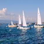 Boats on Lake Geneva.
