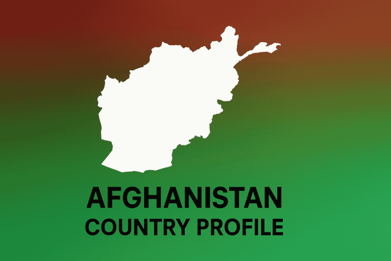 Afghanistan: Country Profile — cover image with country outline and headline