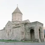 Tatev Monastery in Syunik Province, Armenia, medieval stone church with conical dome